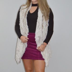 fur vest!! SO soft. small and medium. 2 of each